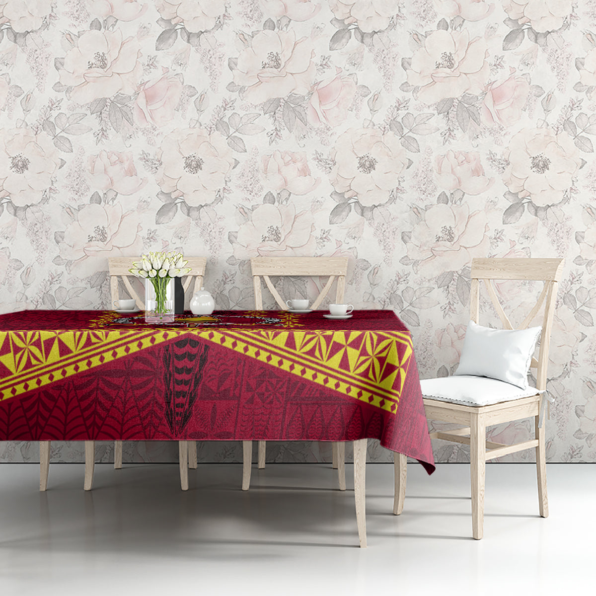 Tonga Beulah College Tablecloth Ngatu and Polynesian Pattern LT03 - Polynesian Pride