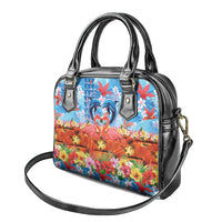 Hawaiian Love-Couple Dolphins and Flamingos Shoulder Handbag - Polynesian Pride