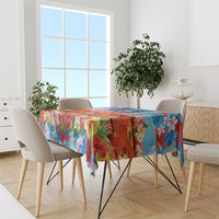 Hawaiian Love-Couple Dolphins and Flamingos Tablecloth - Polynesian Pride
