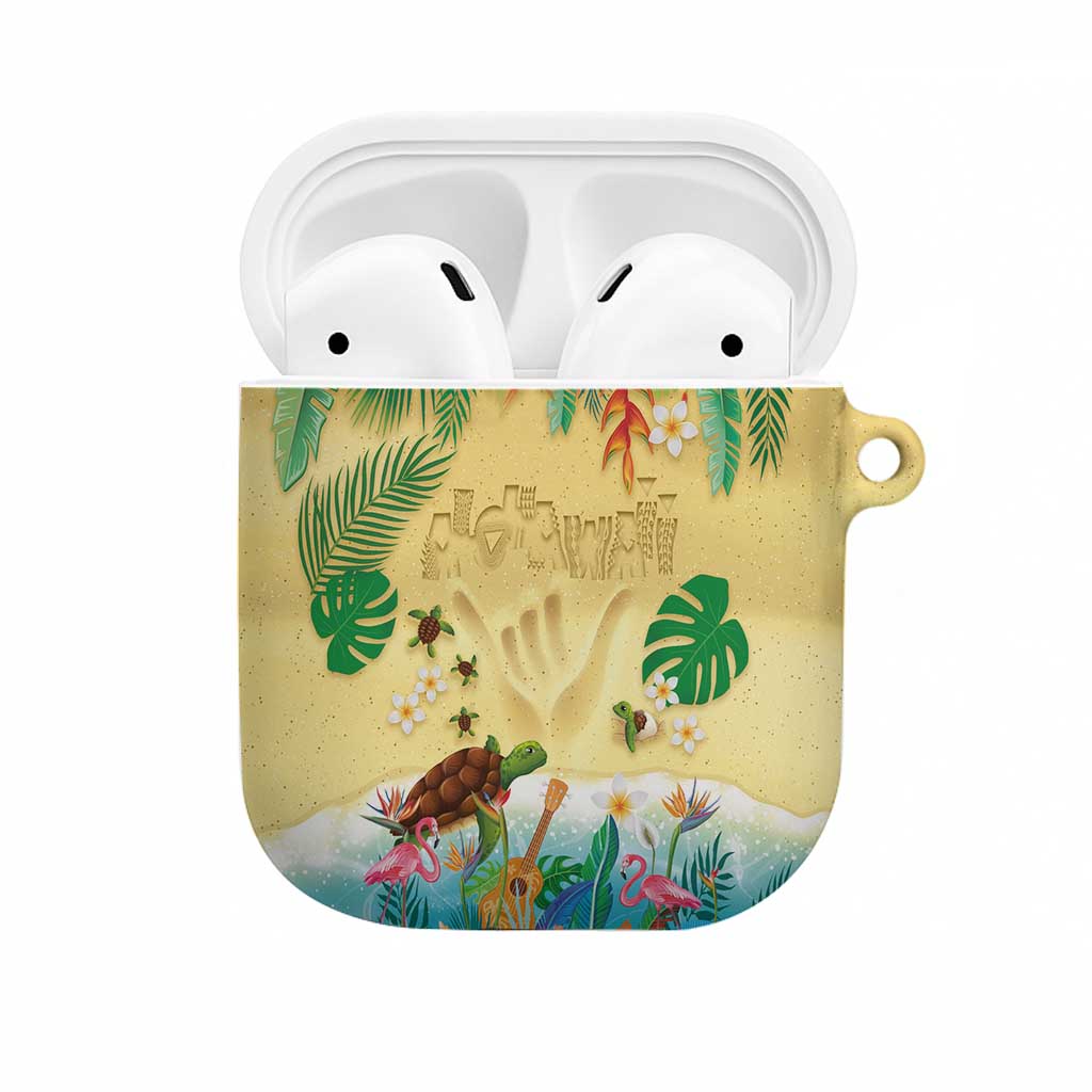 Hawaiian Alohawaii AirPods Case Tropical Plants and Animals on The Beach - Polynesian Pride