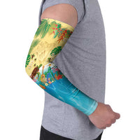 Hawaiian Alohawaii Arm Sleeves Tropical Plants and Animals on The Beach - Polynesian Pride