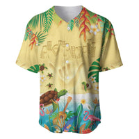 Hawaiian Alohawaii Baseball Jersey Tropical Plants and Animals on The Beach - Polynesian Pride