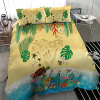 Hawaiian Alohawaii Bedding Set Tropical Plants and Animals on The Beach - Polynesian Pride