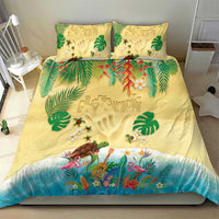 Hawaiian Alohawaii Bedding Set Tropical Plants and Animals on The Beach - Polynesian Pride