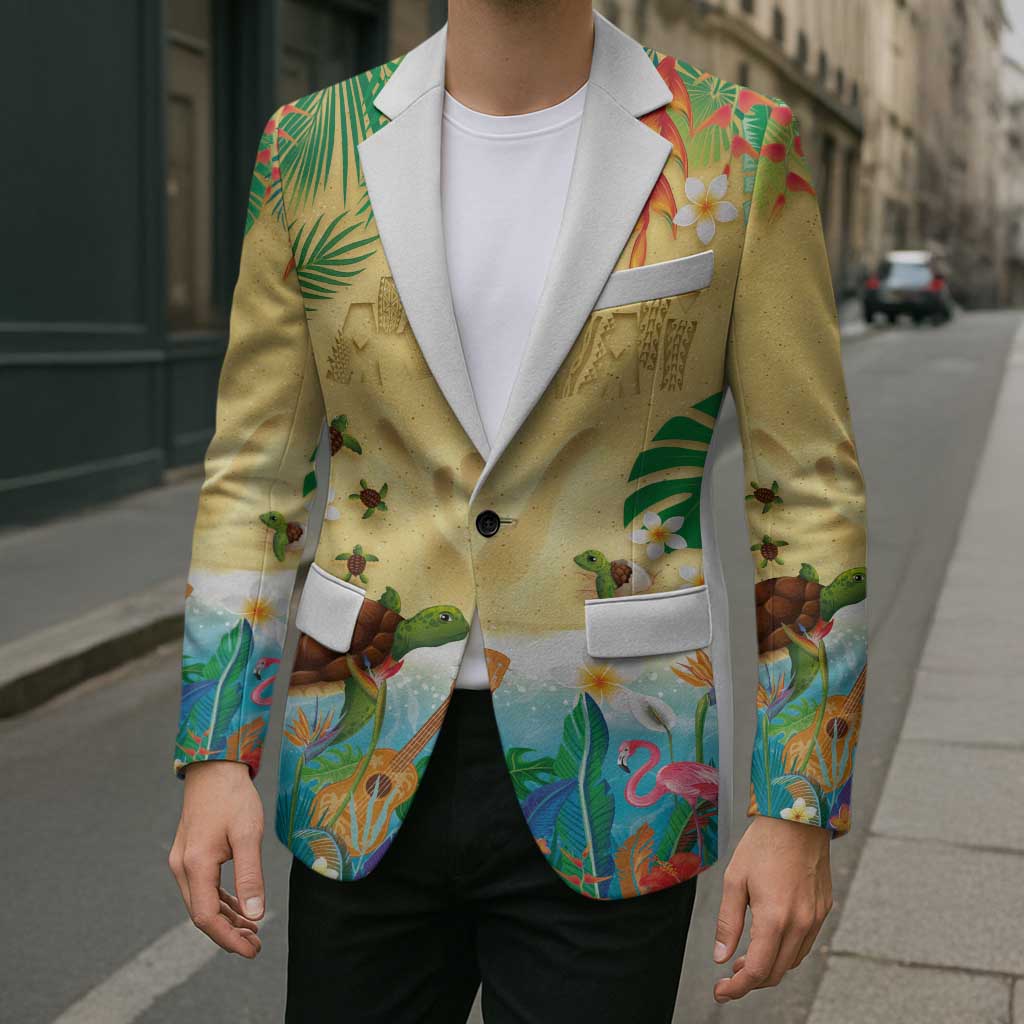 Hawaiian Alohawaii Blazer Tropical Plants and Animals on The Beach - Polynesian Pride