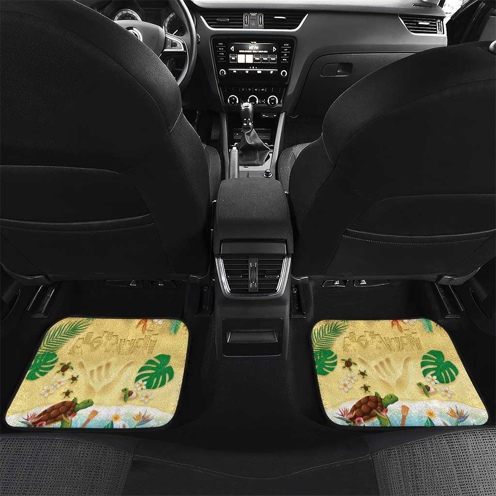 Hawaiian Alohawaii Car Mats Tropical Plants and Animals on The Beach - Polynesian Pride
