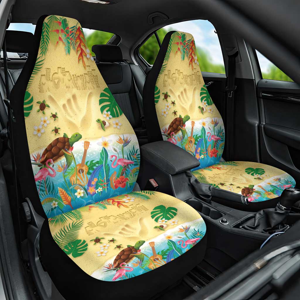 Hawaiian Alohawaii Car Seat Cover Tropical Plants and Animals on The Beach - Polynesian Pride
