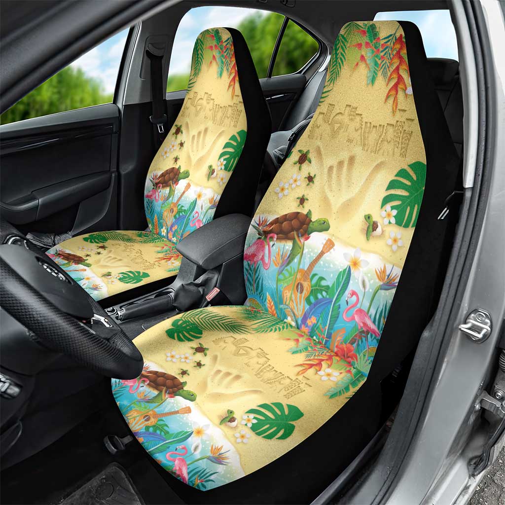 Hawaiian Alohawaii Car Seat Cover Tropical Plants and Animals on The Beach - Polynesian Pride