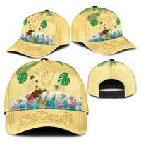Hawaiian Alohawaii Classic Cap Tropical Plants and Animals on The Beach - Polynesian Pride