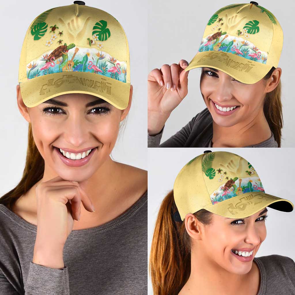 Hawaiian Alohawaii Classic Cap Tropical Plants and Animals on The Beach - Polynesian Pride