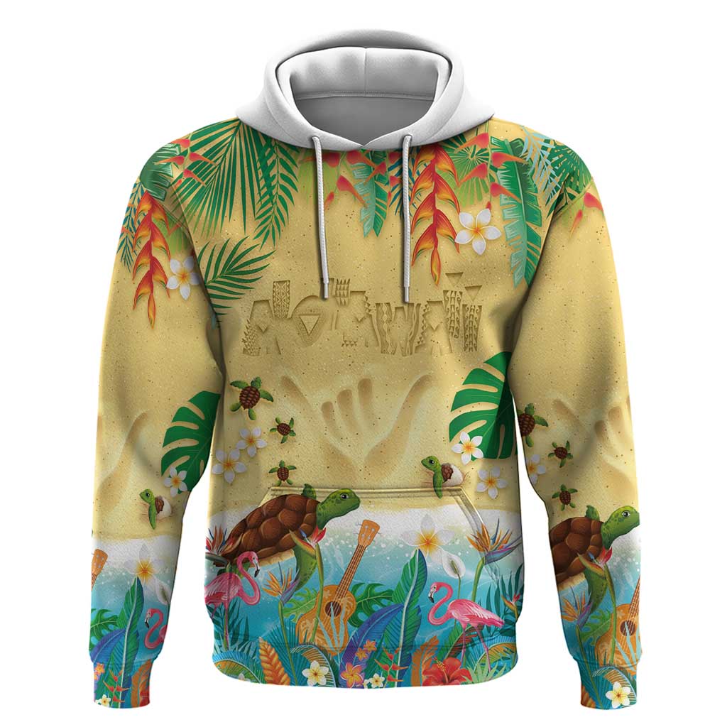 Hawaiian Alohawaii Hoodie Tropical Plants and Animals on The Beach - Polynesian Pride