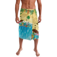 Hawaiian Alohawaii Lavalava Tropical Plants and Animals on The Beach - Polynesian Pride