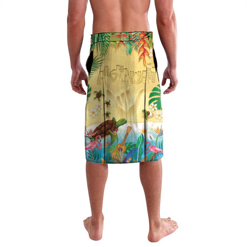 Hawaiian Alohawaii Lavalava Tropical Plants and Animals on The Beach - Polynesian Pride