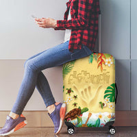 Hawaiian Alohawaii Luggage Cover Tropical Plants and Animals on The Beach - Polynesian Pride