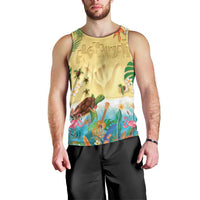 Hawaiian Alohawaii Men Tank Top Tropical Plants and Animals on The Beach - Polynesian Pride