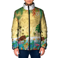 Hawaiian Alohawaii Padded Jacket Tropical Plants and Animals on The Beach - Polynesian Pride