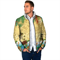 Hawaiian Alohawaii Padded Jacket Tropical Plants and Animals on The Beach - Polynesian Pride