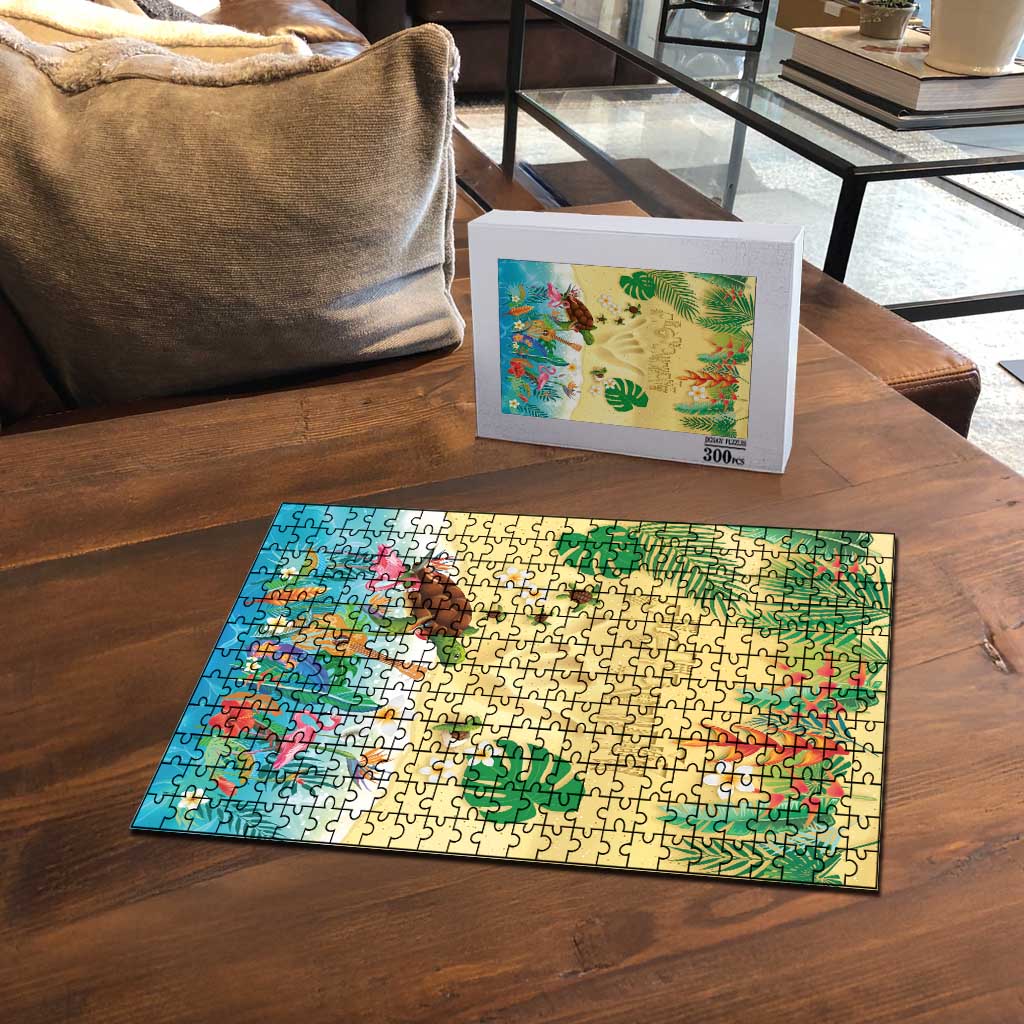 Hawaiian Alohawaii Puzzle Tropical Plants and Animals on The Beach - Polynesian Pride