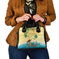 Hawaiian Alohawaii Shoulder Handbag Tropical Plants and Animals on The Beach - Polynesian Pride