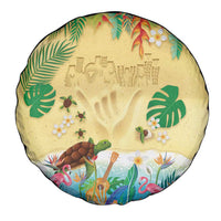 Hawaiian Alohawaii Spare Tire Cover Tropical Plants and Animals on The Beach - Polynesian Pride