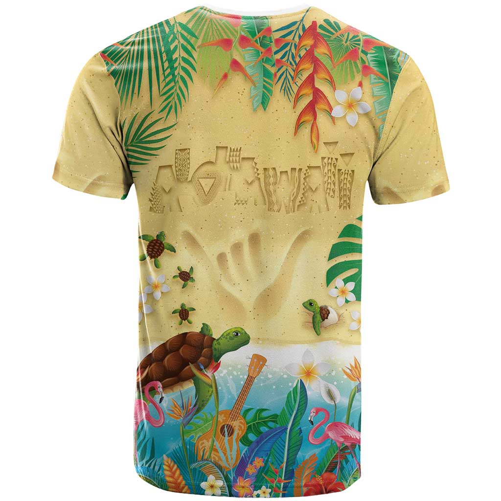 Hawaiian Alohawaii T Shirt Tropical Plants and Animals on The Beach - Polynesian Pride