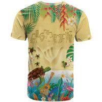 Hawaiian Alohawaii T Shirt Tropical Plants and Animals on The Beach - Polynesian Pride