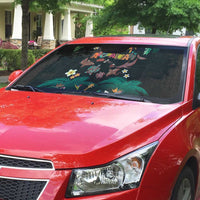 Hawaiian Alohawaii Auto Sun Shade Tribal Sea Animals Tattoo and Tropical Plants - Polynesian Pride