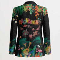 Hawaiian Alohawaii Blazer Tribal Sea Animals Tattoo and Tropical Plants - Polynesian Pride