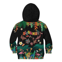 Hawaiian Alohawaii Kid Hoodie Tribal Sea Animals Tattoo and Tropical Plants - Polynesian Pride