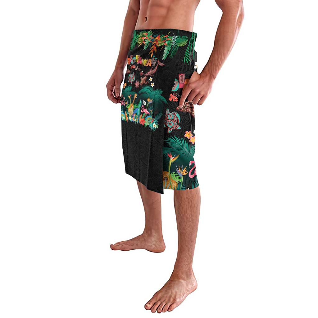 Hawaiian Alohawaii Lavalava Tribal Sea Animals Tattoo and Tropical Plants - Polynesian Pride