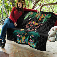 Hawaiian Alohawaii Quilt Tribal Sea Animals Tattoo and Tropical Plants - Polynesian Pride