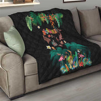 Hawaiian Alohawaii Quilt Tribal Sea Animals Tattoo and Tropical Plants - Polynesian Pride