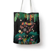 Hawaiian Alohawaii Tote Bag Tribal Sea Animals Tattoo and Tropical Plants - Polynesian Pride