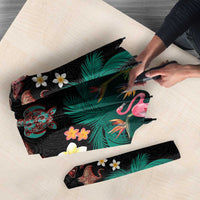 Hawaiian Alohawaii Umbrella Tribal Sea Animals Tattoo and Tropical Plants - Polynesian Pride