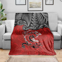 Aotearoa Toitu Te Tiriti Blanket Taniwha Tribal Motifs