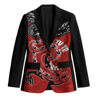 Personalised Aotearoa Toitu Te Tiriti Blazer Taniwha Tribal Motifs