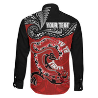 Personalised Aotearoa Toitu Te Tiriti Family Matching Mermaid Dress and Hawaiian Shirt Taniwha Tribal Motifs LT03 - Polynesian Pride