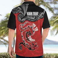 Personalised Aotearoa Toitu Te Tiriti Hawaiian Shirt Taniwha Tribal Motifs