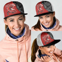 Aotearoa Toitu Te Tiriti Mesh Trucker Cap Taniwha Tribal Motifs LT03 - Polynesian Pride
