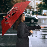 Aotearoa Toitu Te Tiriti Umbrella Taniwha Tribal Motifs LT03 - Polynesian Pride