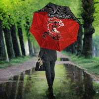 Aotearoa Toitu Te Tiriti Umbrella Taniwha Tribal Motifs LT03 - Polynesian Pride