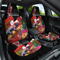 Aotearoa Toitu Te Tiriti Car Seat Cover Waitangi-Honour The Treaty NZ Tuatara and Plants LT03 One Size Multicolor - Polynesian Pride