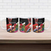 Aotearoa Toitu Te Tiriti Ceramic Mug Waitangi-Honour The Treaty NZ Tuatara and Plants