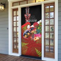 Aotearoa Toitu Te Tiriti Door Cover Waitangi-Honour The Treaty NZ Tuatara and Plants LT03 - Polynesian Pride