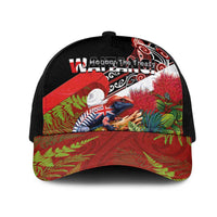Aotearoa Toitu Te Tiriti Mesh Trucker Cap Waitangi-Honour The Treaty NZ Tuatara and Plants