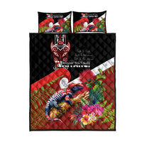 Aotearoa Toitu Te Tiriti Quilt Bed Set Waitangi-Honour The Treaty NZ Tuatara and Plants LT03 - Polynesian Pride