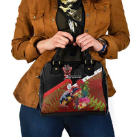 Aotearoa Toitu Te Tiriti Shoulder Handbag Waitangi-Honour The Treaty NZ Tuatara and Plants LT03 - Polynesian Pride