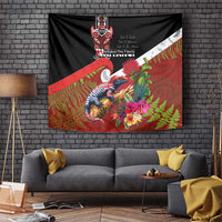 Aotearoa Toitu Te Tiriti Tapestry Waitangi-Honour The Treaty NZ Tuatara and Plants LT03 Multicolor - Polynesian Pride