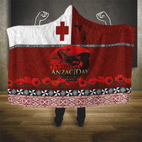 Tonga ANZAC Day Hooded Blanket Gallipoli Lest We Forget Ngatu Art Tribal