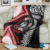 Tonga and New Zealand Together Blanket Ngatu Art Tribal Maori Tattoo and Silver Fern